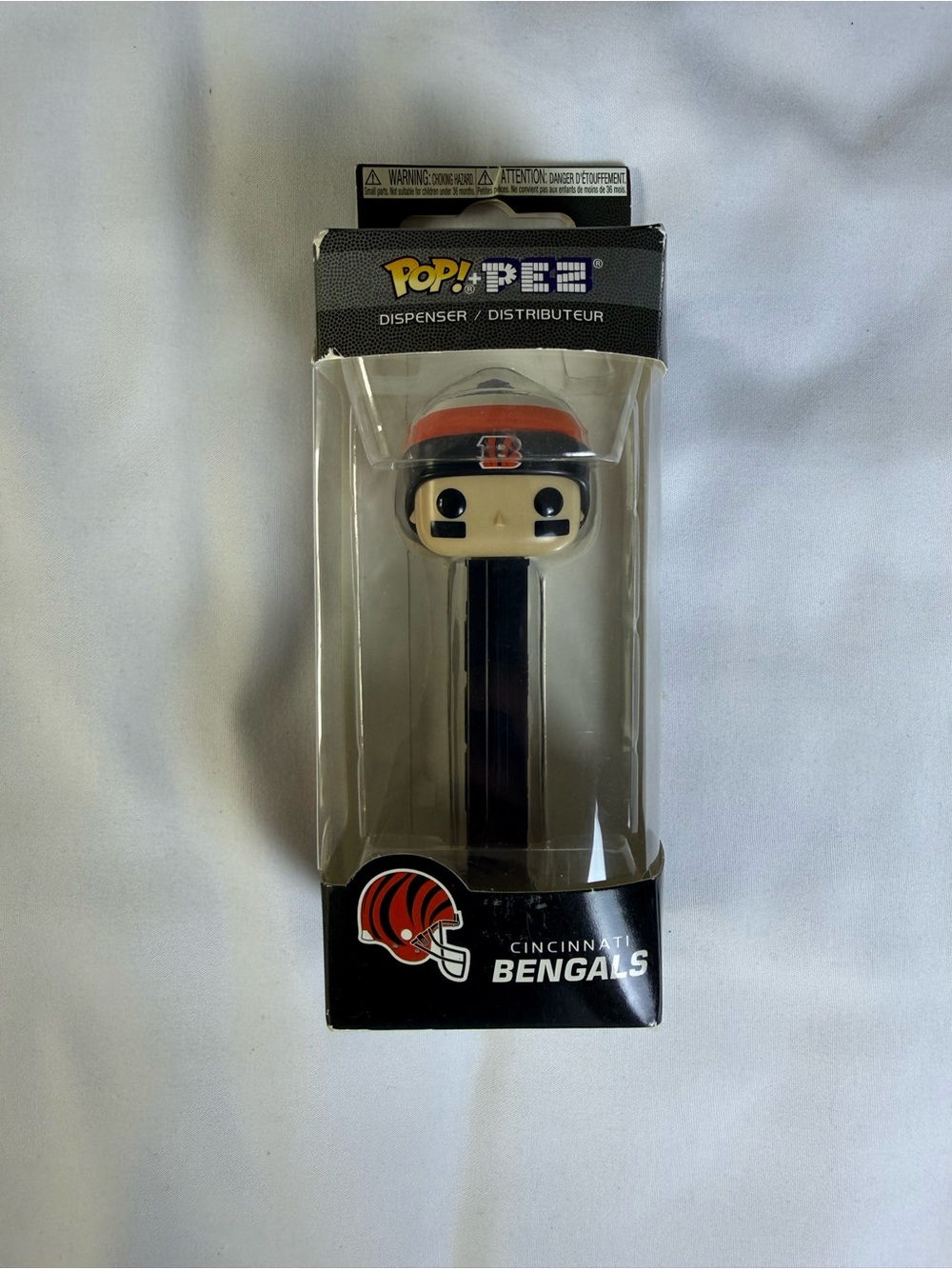 Funko Pop! PEZ Cincinnati Bengals Dispenser - Black & Orange Hat